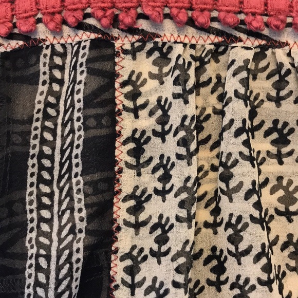 •Free People• Sheer Patterned Blouse - Picture 8 of 12